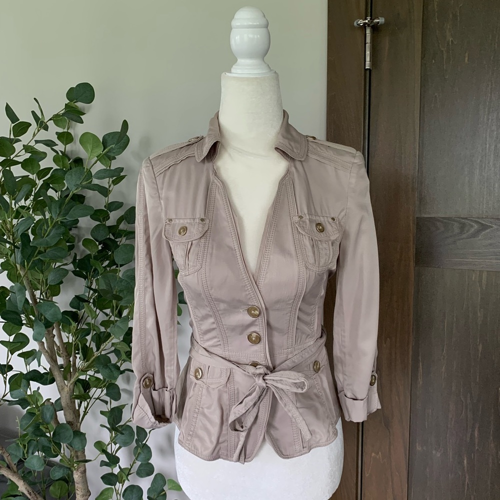 WHBM Tan Blazer Jacket 00